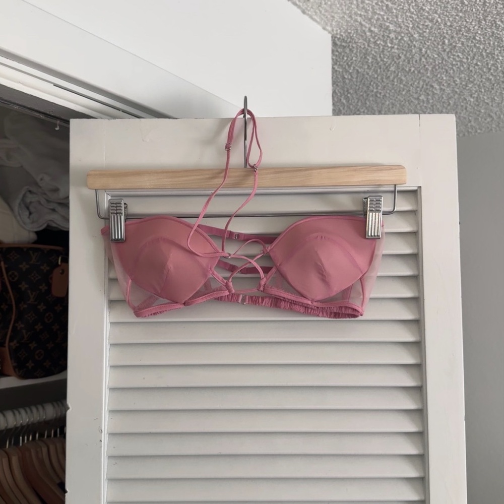 Nensi Dojaka Pink Mesh Top